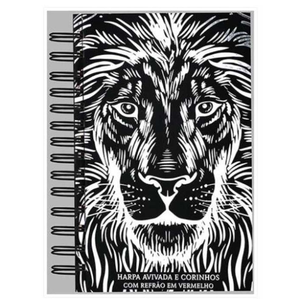 Livro Harpa Avivada - Letra Hipergigante 07 Leão Preta