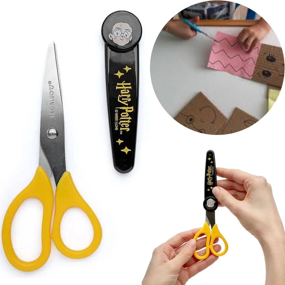 Tesoura Escolar Sem Ponta Com Capa Harry Potter Leo E Leo