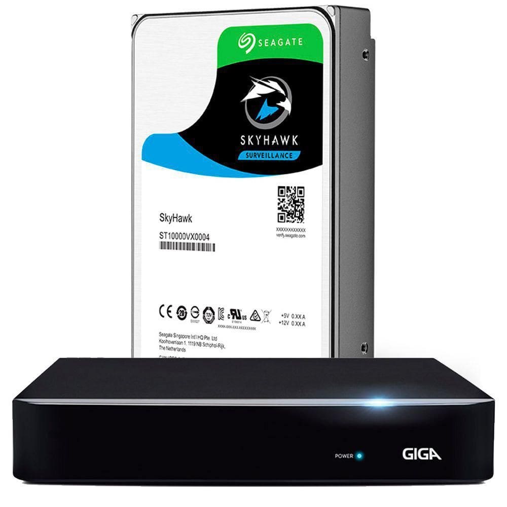 Dvr Hvr 1080P Séria Orion 04 Canais Com Hd 1Tb Skyhawk