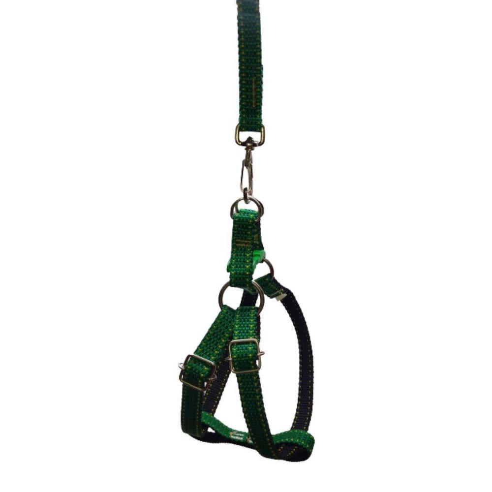 Coleira Peitoral Riscadinho Americano - Verde Nº 01