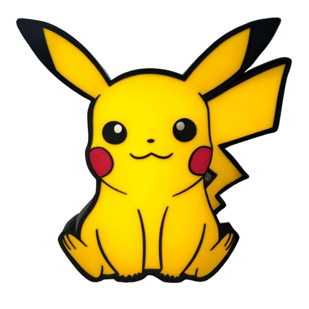 Luminária De Led 3D Pikachu Pokémon Infantil Decoração Luz