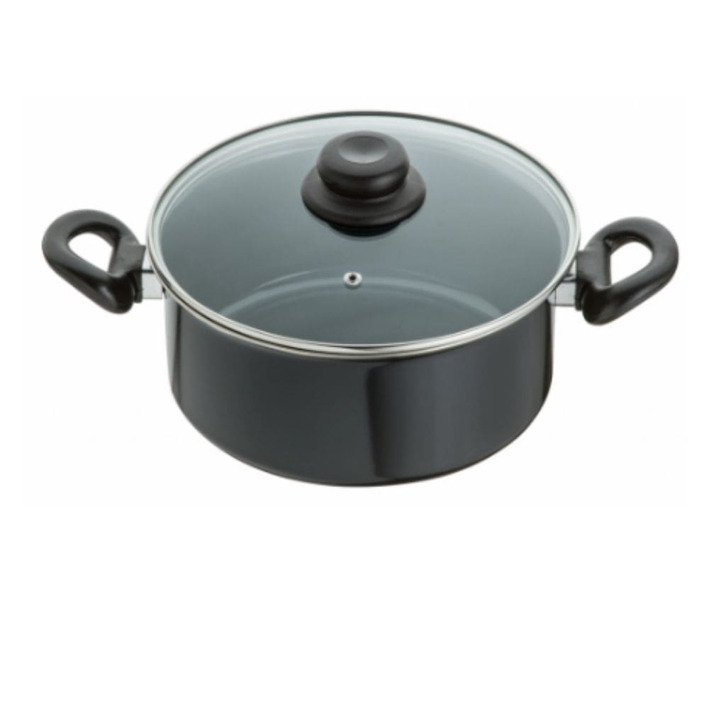 MP - Panela 20 Esmaltada Preta Induc a o Coo