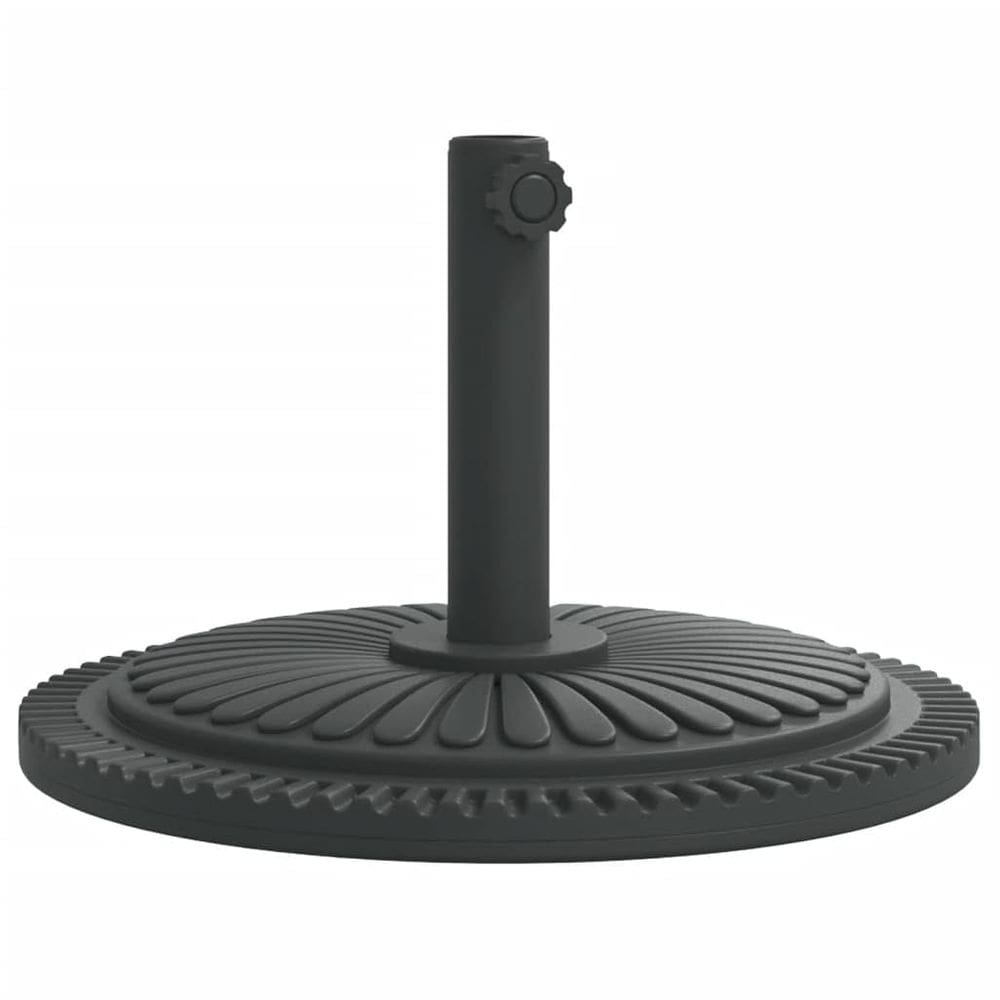 Base de guarda-sol vidaXL para postes Ø1,5/1,9 12 kg preenchidos com concreto preto