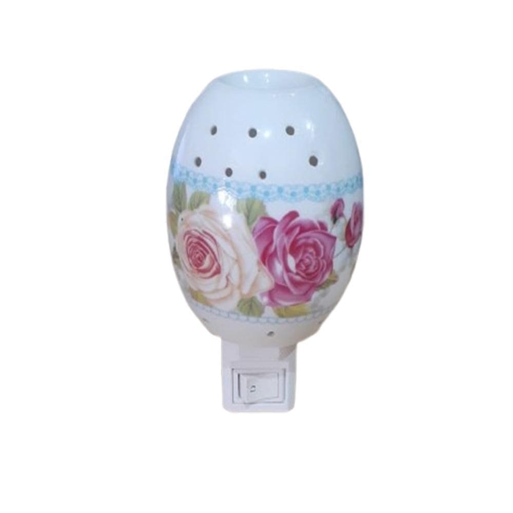 Mini Abajur De Tomada Luminária De Cerâmica Bivolt Difusor