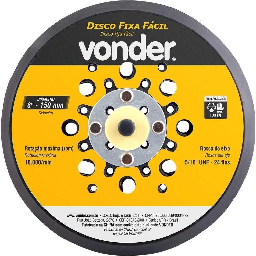 Disco Fixa Fácil 150Mm Para Lixadeira Lrv350B Vonder