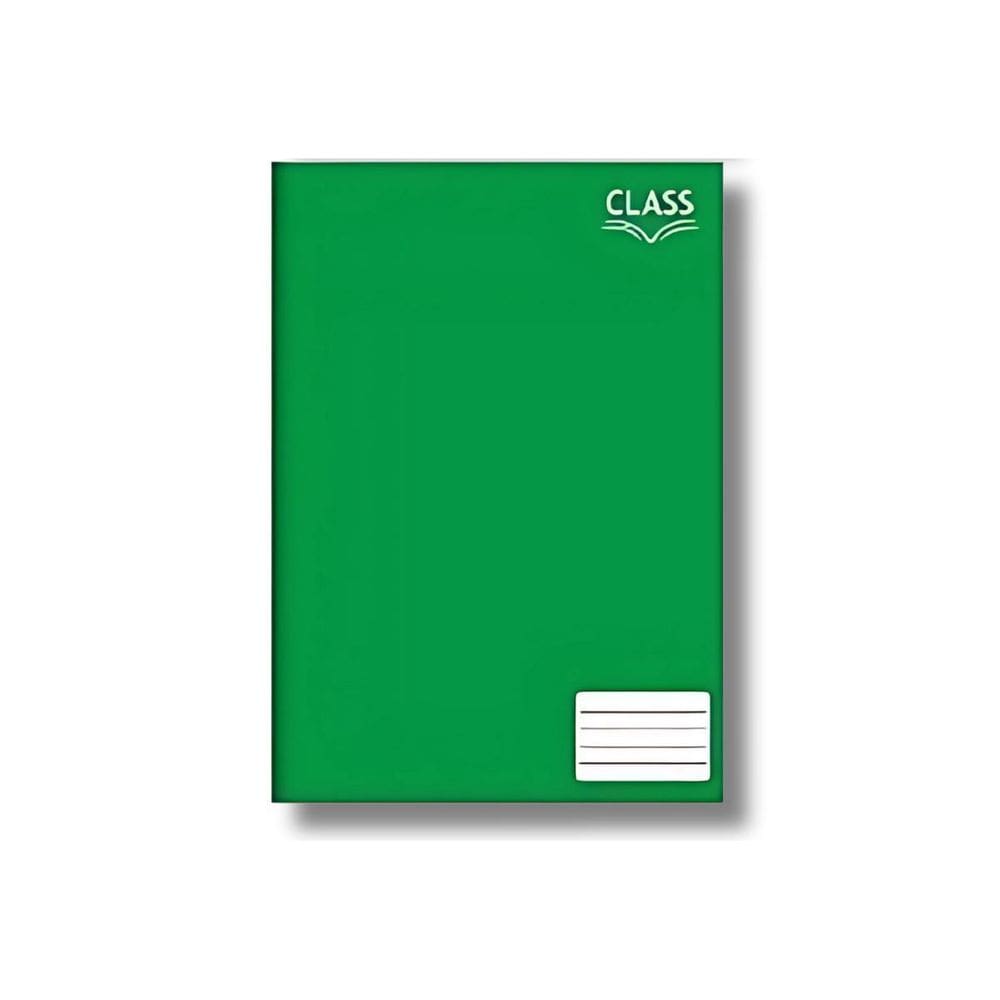 Caderno Brochura Escolar 80 Folhas Class Verde Foroni