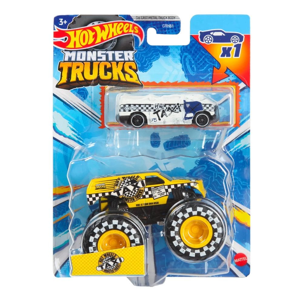 Miniatura Hot Wheels Taxi Monster Truck 3720