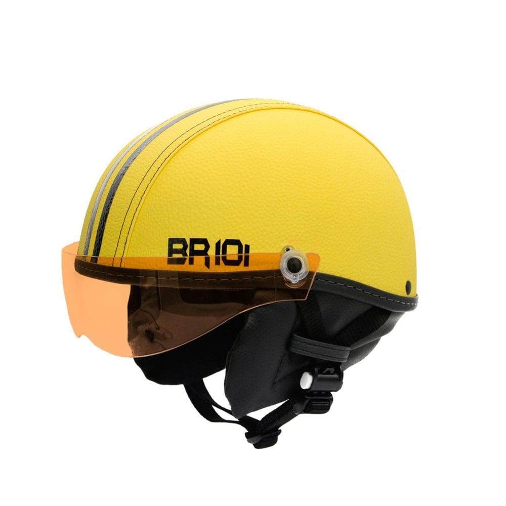 Capacete Bike/Scooter Coquinho Br 101 Amarelo Vision M