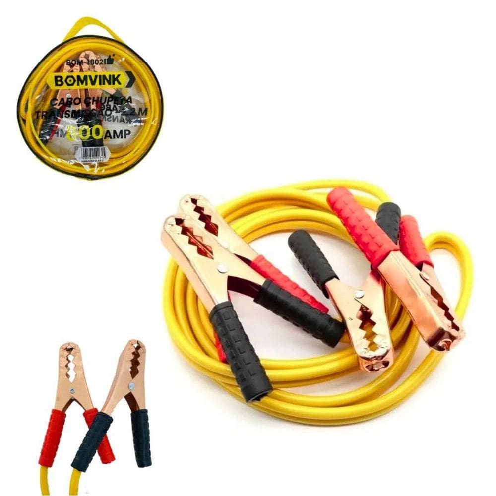 Cabo Chupeta Veicular Com 800A - Ideal Para Emergência