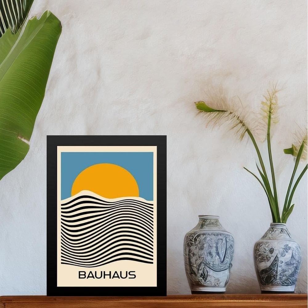 Quadro Arte Bauhaus - Nascer Do Sol 45X34Cm