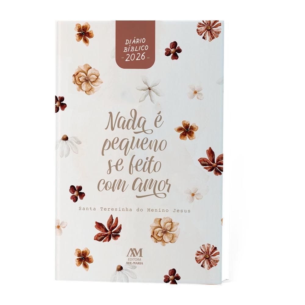 Agenda Diário Bíblico 2026 Capa Dura Santa Teresinha