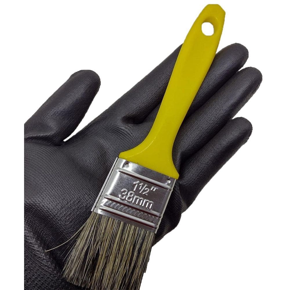 Pincel Trincha Gris Amarela 1.1/2 38Mm Para Pintura Compel