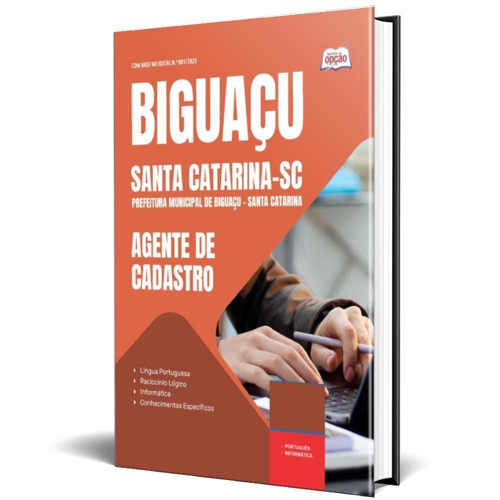 Apostila Prefeitura De Biguaçu Sc 2025 - Agente De Cadastro