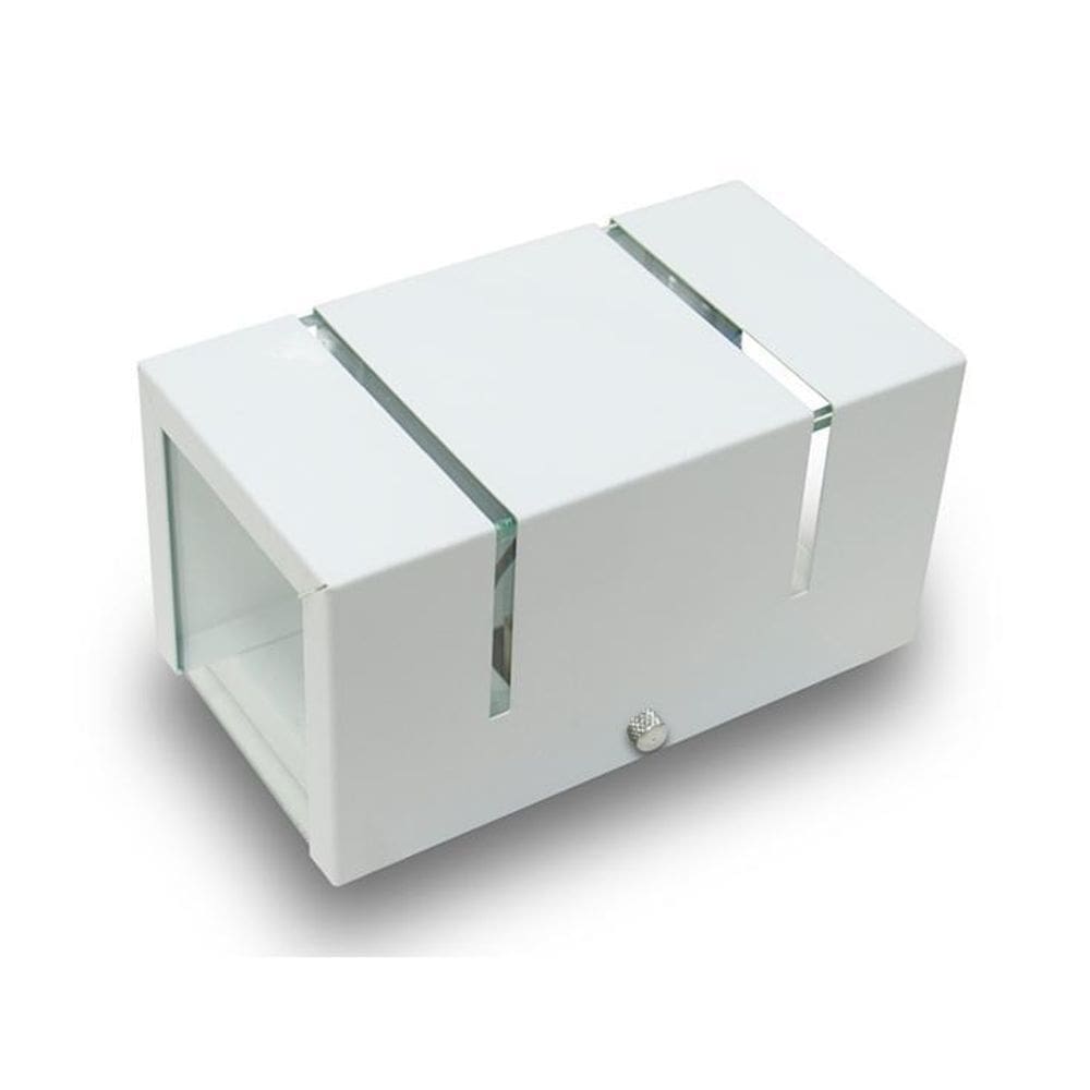 Arandela 2 Fachos E Frisos Externa E Interna Branca Kit 03