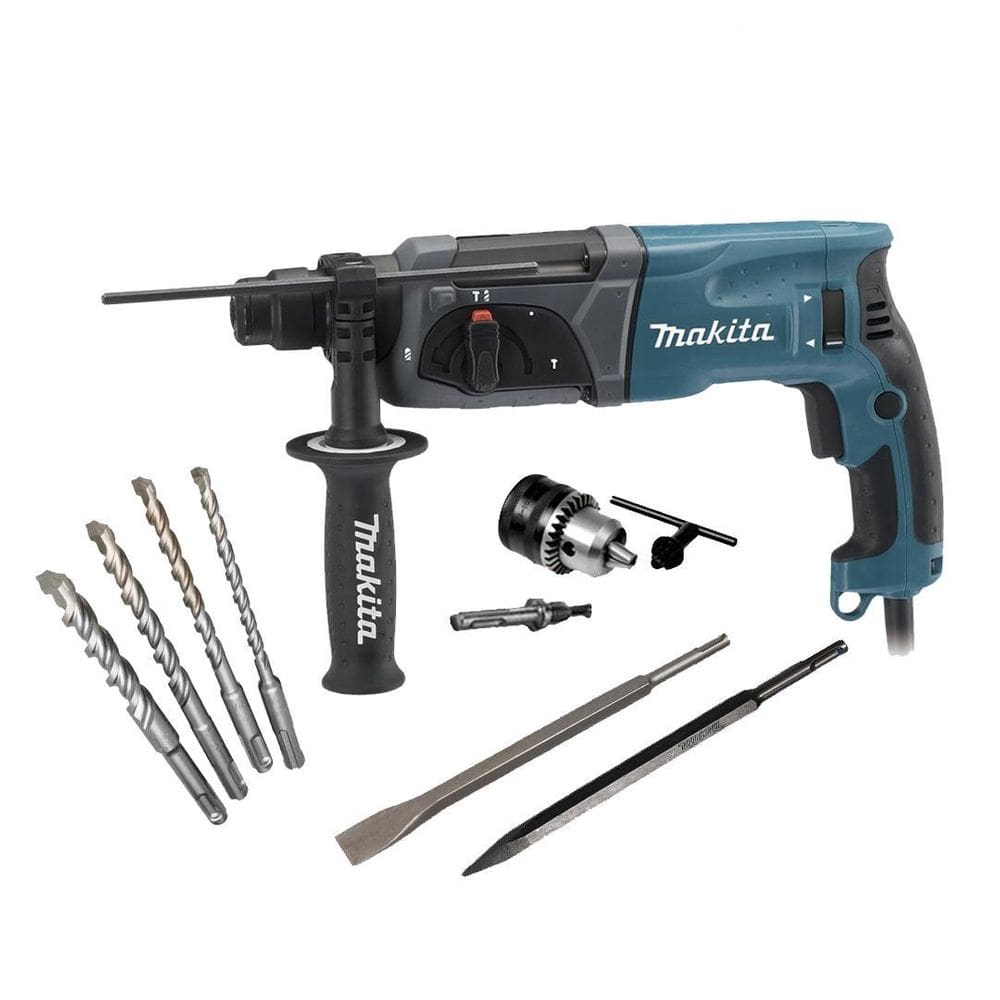 Martelete Comb Makita 800W Hr2470X18 S/ Maleta + Brocas 220V