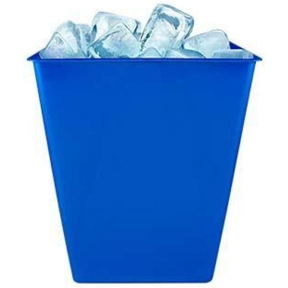 Kit 4 Balde Gelo Azul 2,6L Plástico Premium