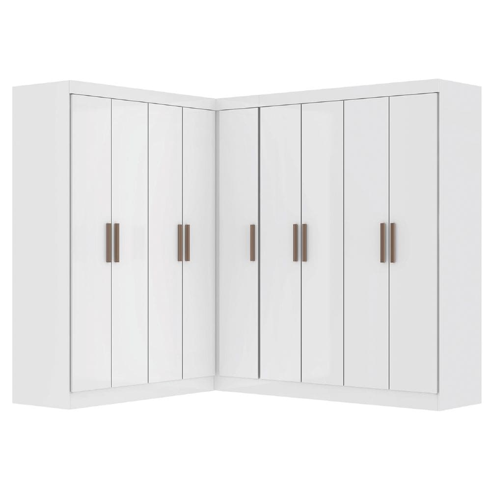 Guarda Roupas Modulado de Canto Madrid com 9 Portas Maxel