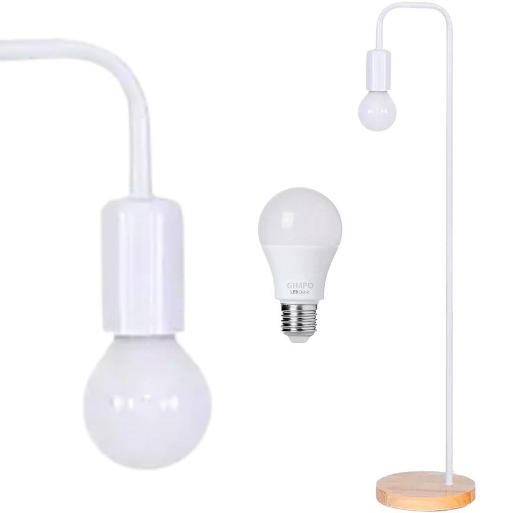 Luminária Piso Coluna 163Cm Pedestal Chão Metal