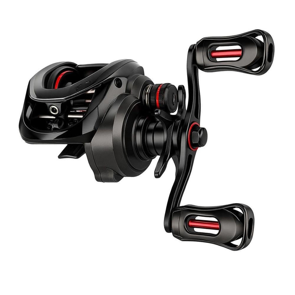 Carretilha Voxxi Cm7 Casting Carbon 6 Rolamentos Esquerdo