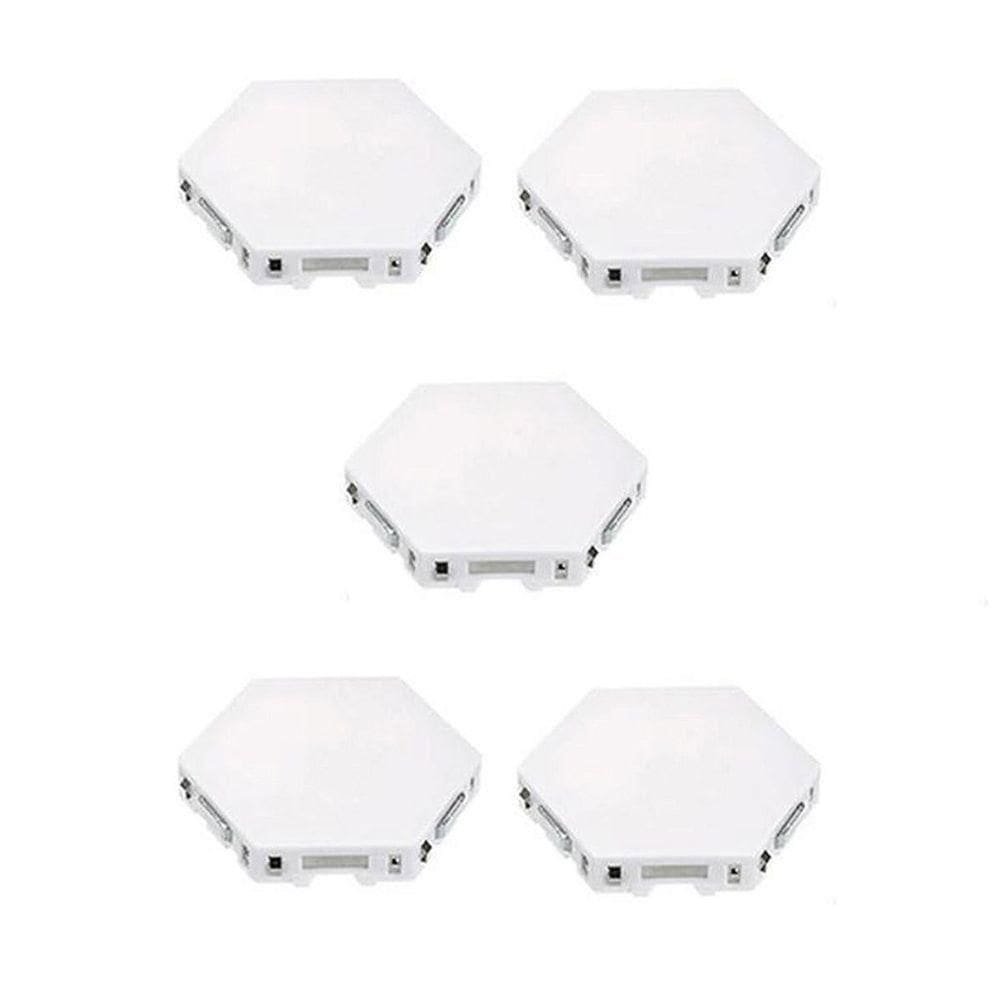 Lampada Luminaria Quantica 5 Led Hexagonal Touch Modular