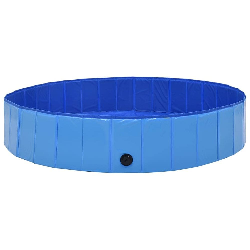 Piscina infantil para cães VidaXL dobrável portátil azul