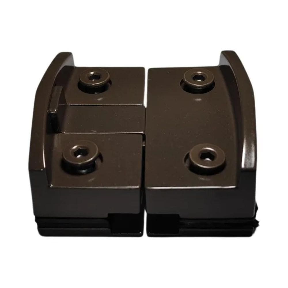 Fechadura Janela Correr Vidro/Vidro Bate Fecha Bronze