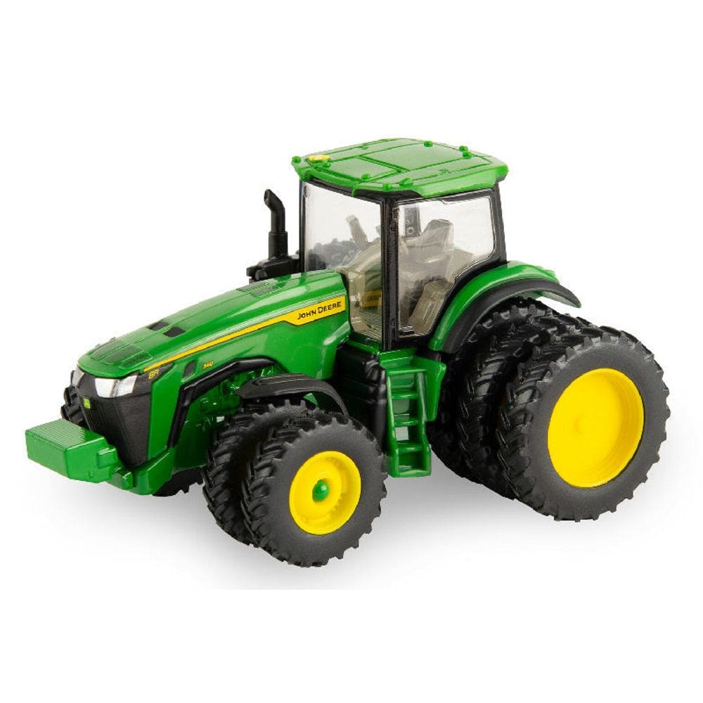 Miniatura Trator John Deere 8R 340 1:64 ERTL Rodas Triplas