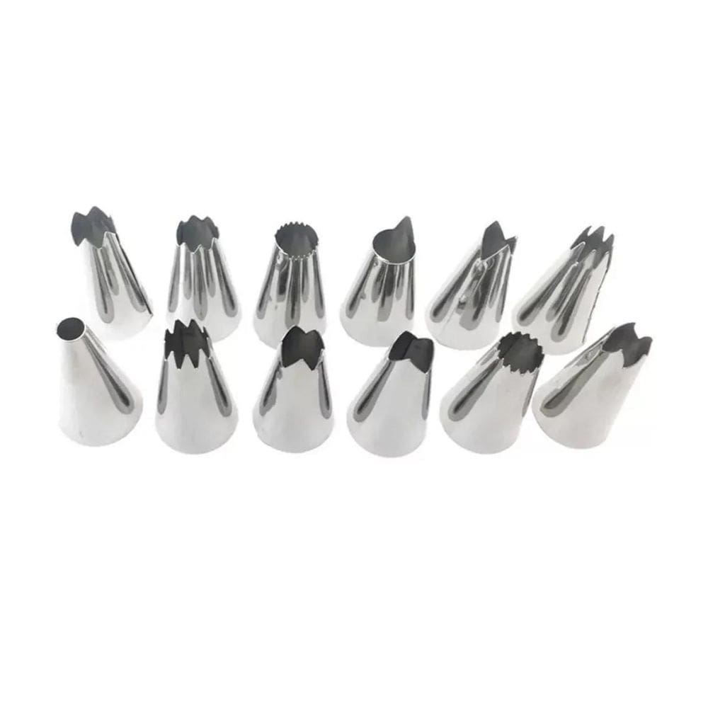 Bicos para Confeitar de Aço Inox - 12 opções