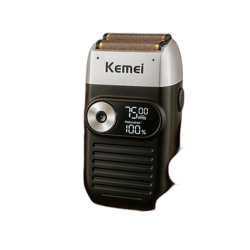 Barbeador Elétrico Portátil Sem Fio Kemei