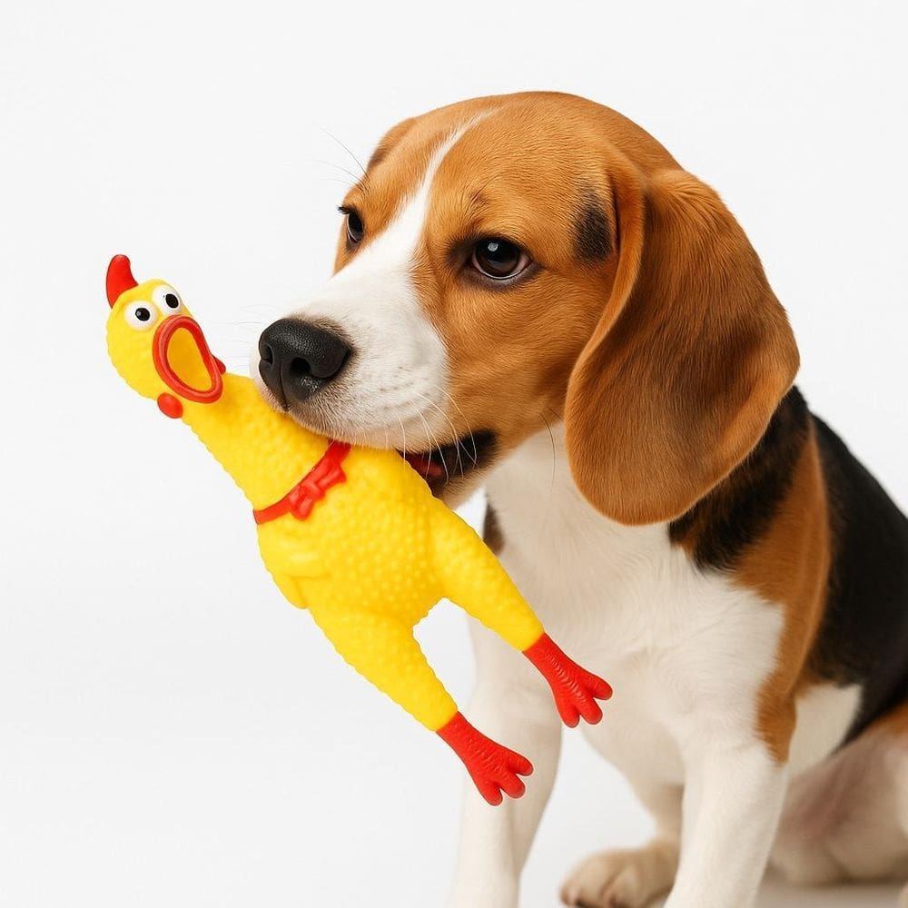 Brinquedo Galinha Pet Tamanho M - Brinquedo De Borracha Pet