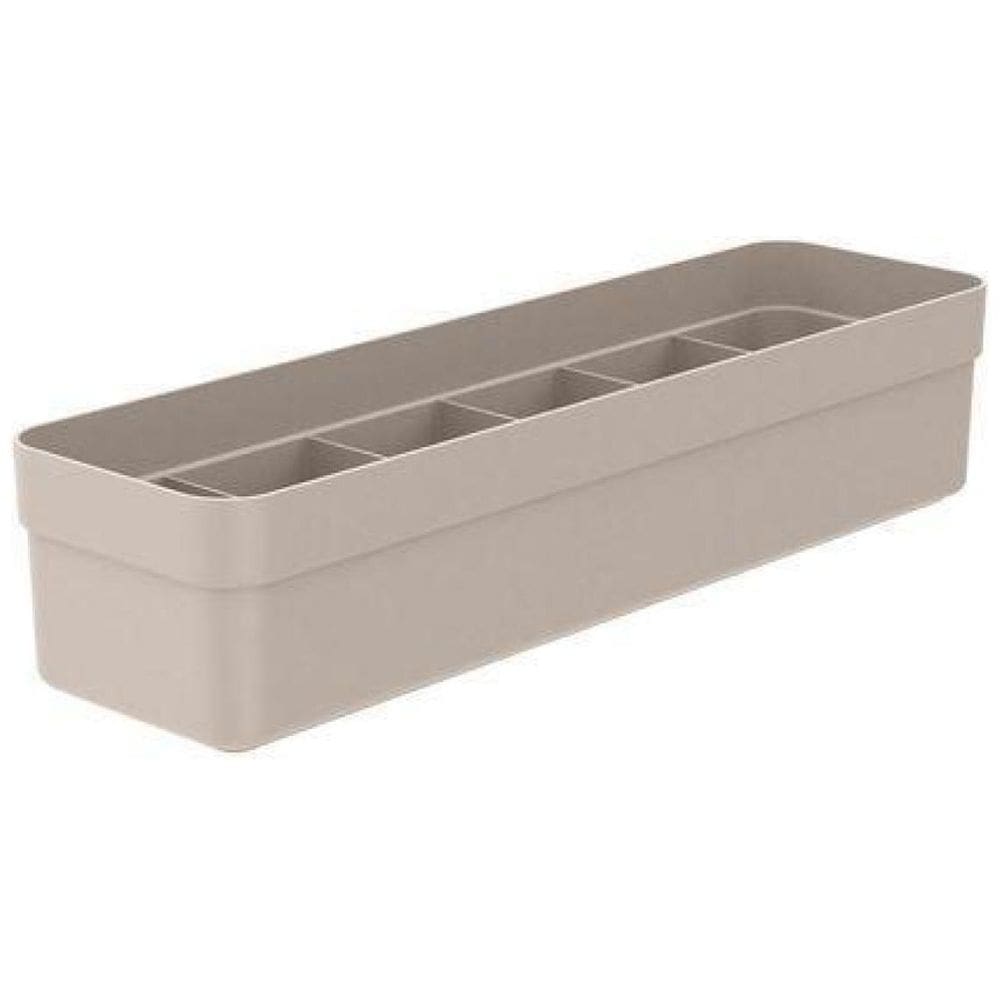 Organizador De Gavetas Colmeia Com Divisórias Logic P - Bege