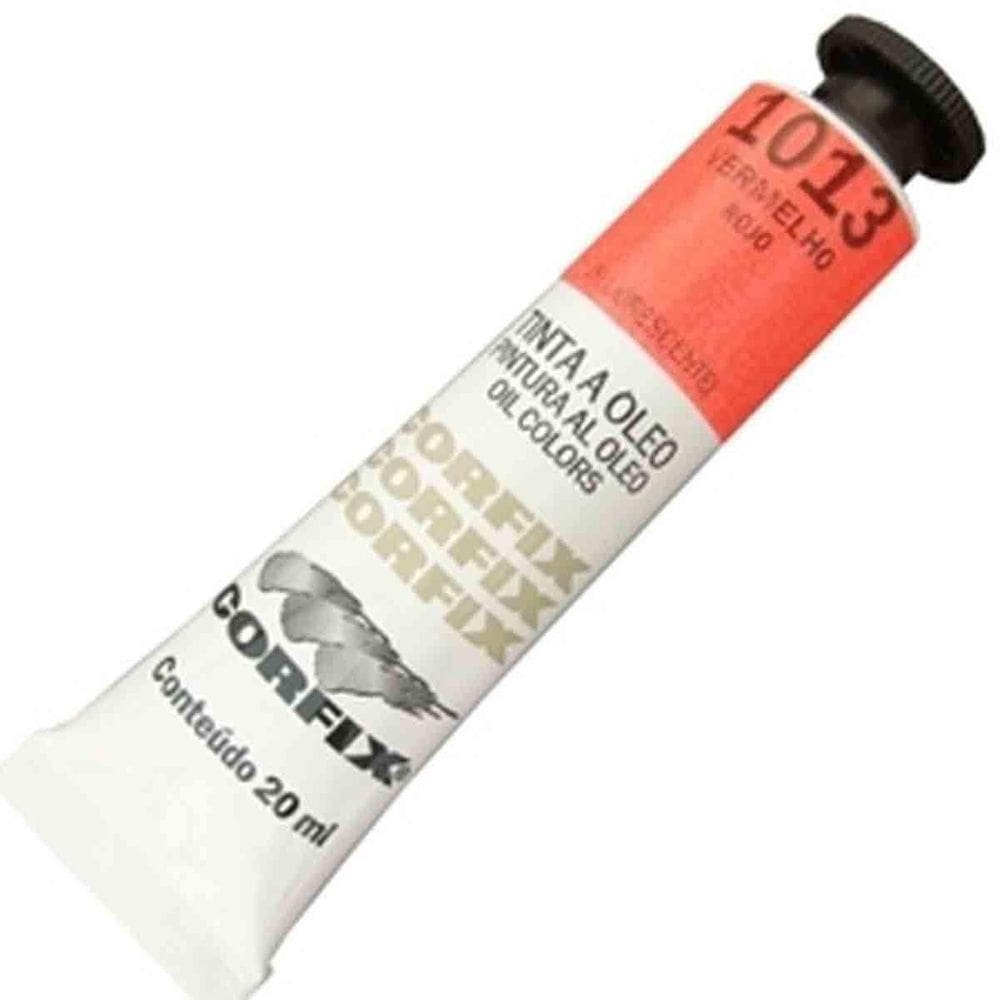Tinta A Oleo Corfix Fluorescente 1013 Vermelho 20Ml
