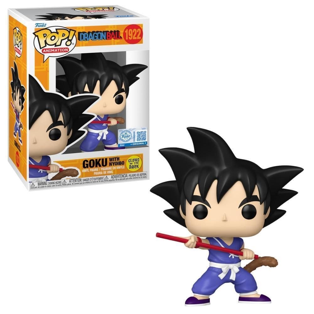 Boneco Funko Pop Dragon Ball - Goku Com Nyoibou  Glow