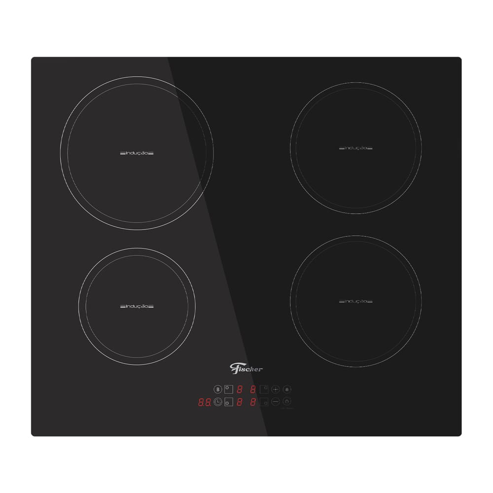 Cooktop de Indução Fischer 4 Bocas Vitrocerâmica com Touch Screen