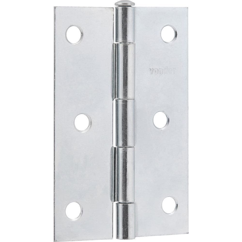Dobradiça Para Porta 1.1/2 Em Ferro Zincado Com 24 Pç Vonder