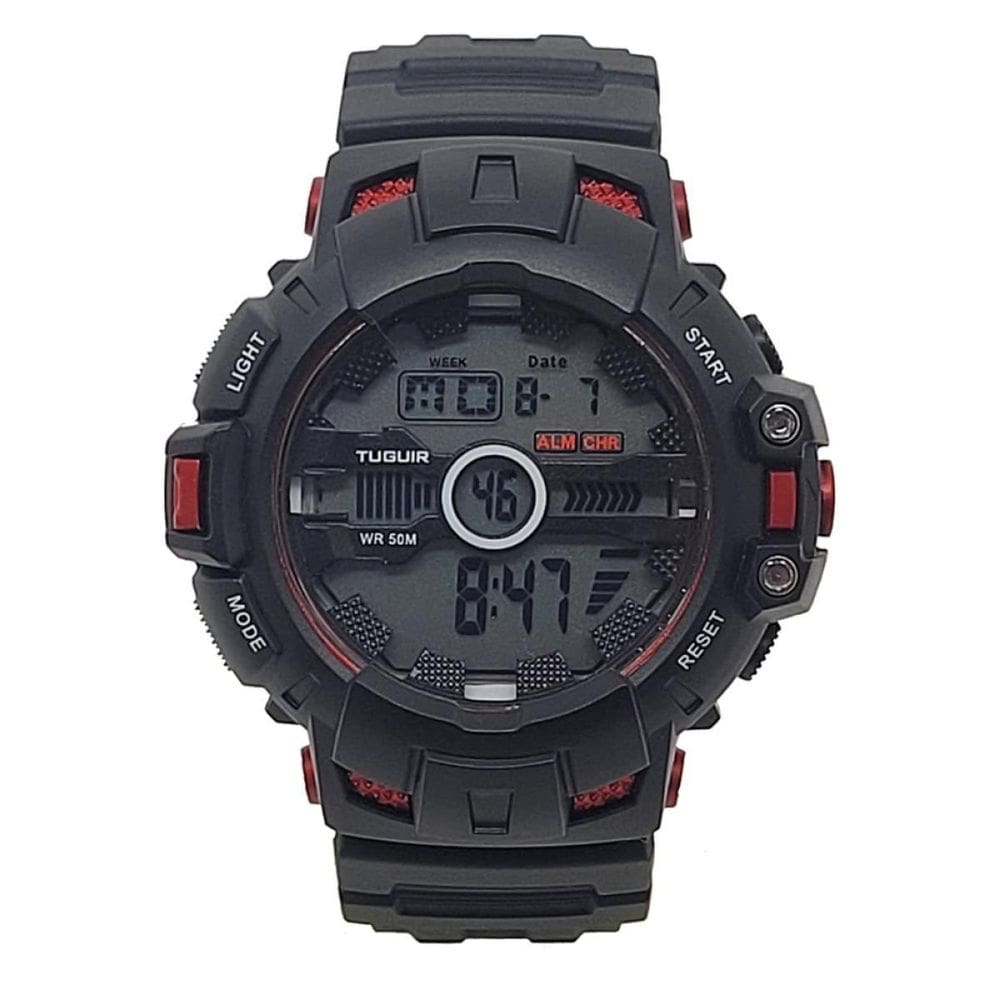 Relógio Masculino Relógio Tuguir Digital Tg30411 Preto E