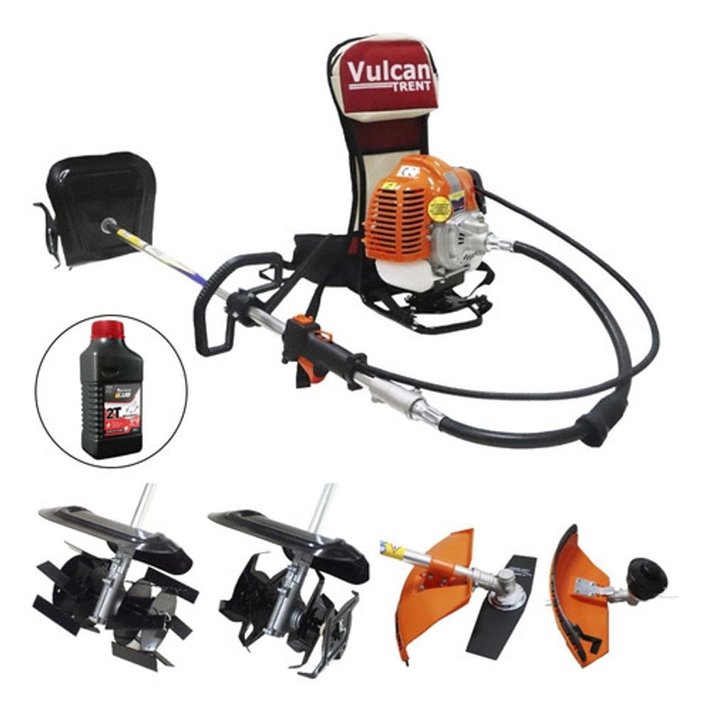 Roçadeira Multifuncional Costal Vulcan Trent 4x1 + Óleo Toyama 2t