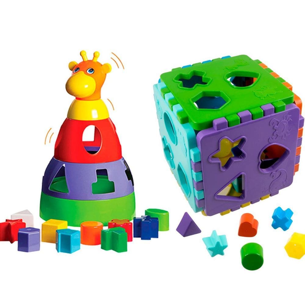 Kit De Brinquedos Didáticos E Educativos Para Bebês 1 Ano