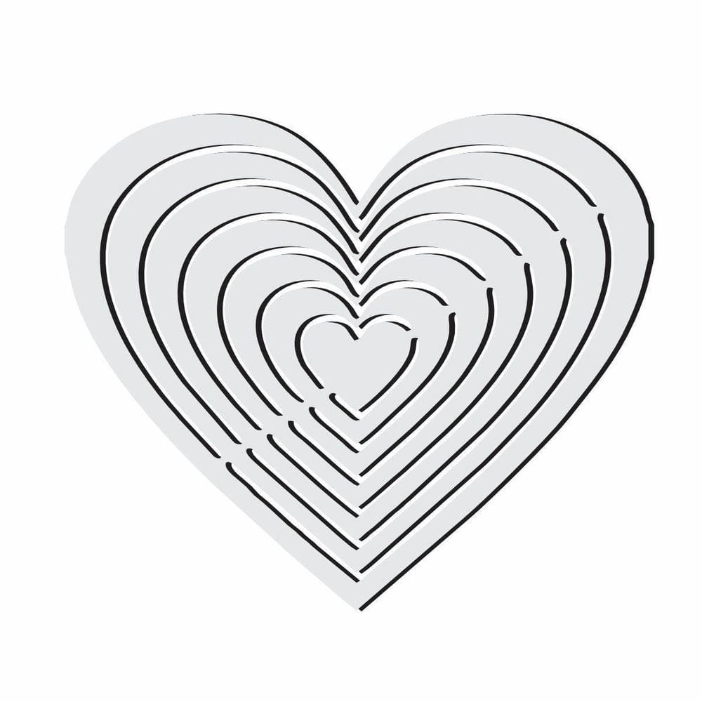 Gabarito Coração Patchwork Fuxico Régua Molde Acrilico