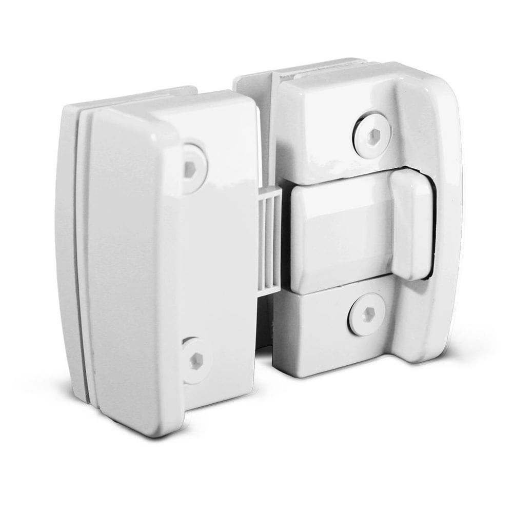 Fechadura Janela Correr Vidro/Vidro Bate Fecha Branco