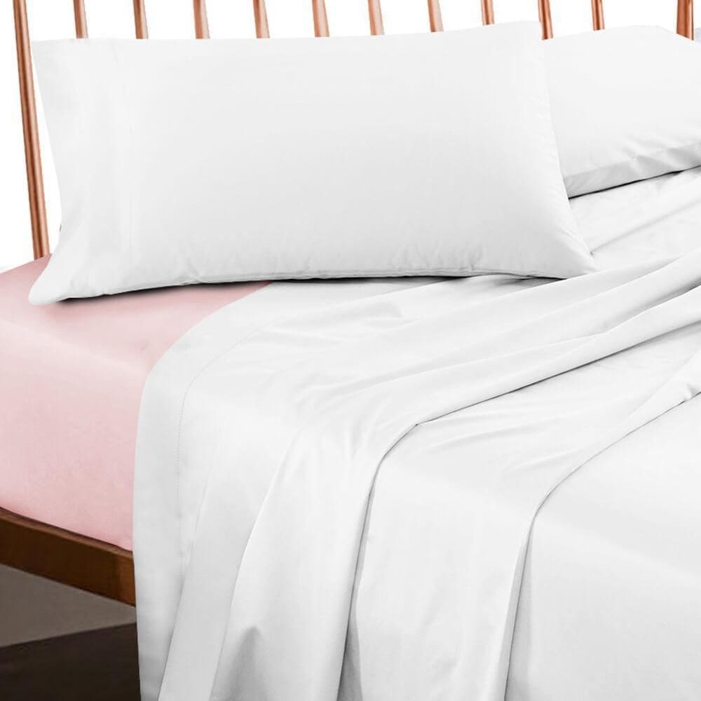 Lençol Com Elástico Solteiro 200 Fios - Premium