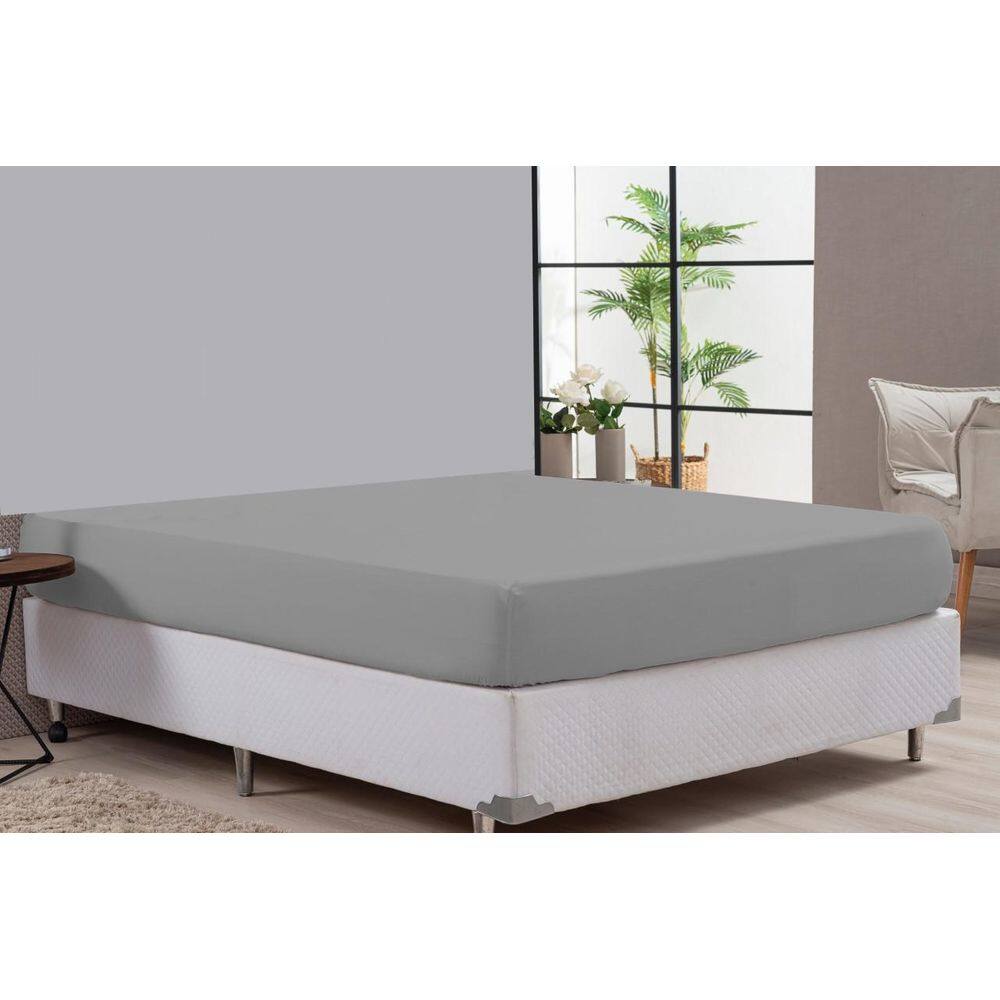 Lençol Para Hotel Clinica Hospedaria Cama Casal Queen Cinza