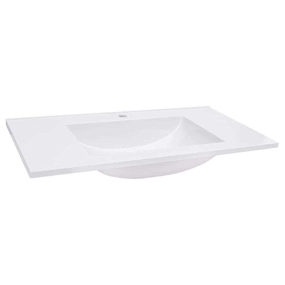Lavatório embutido VidaXL SMC Branco 29,5 x 18,1 x 5,1 cm
