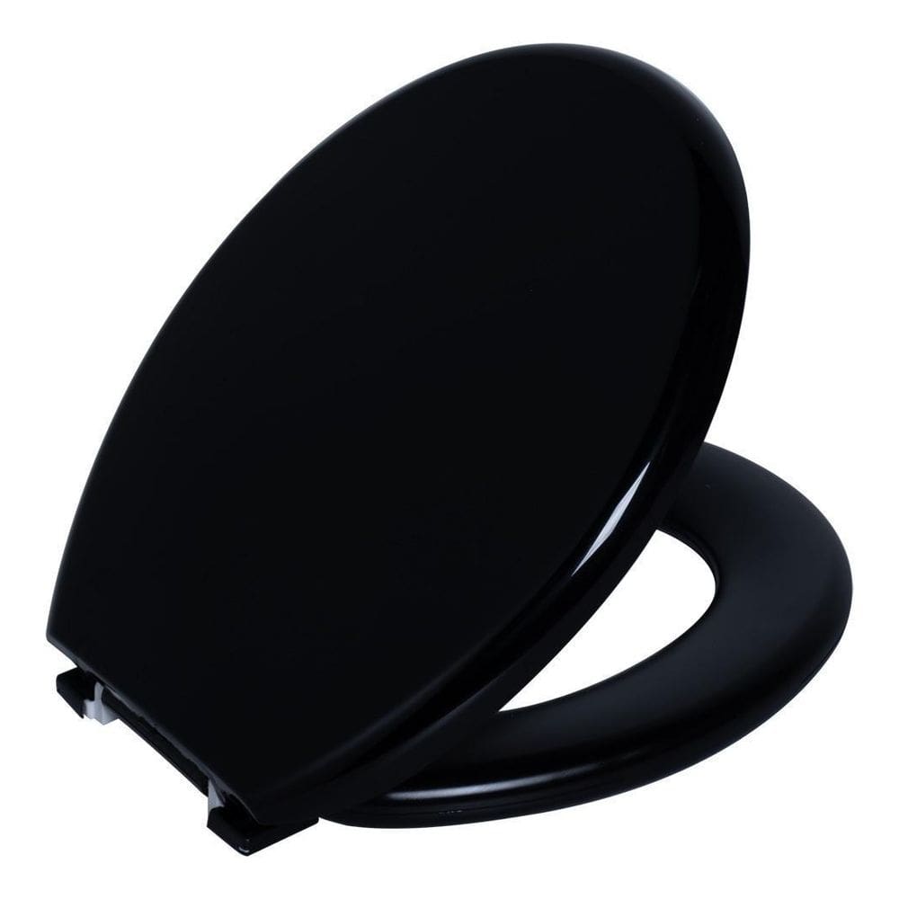 Assento Sanitário Almofadado Oval Duda Preto - Marca Duda