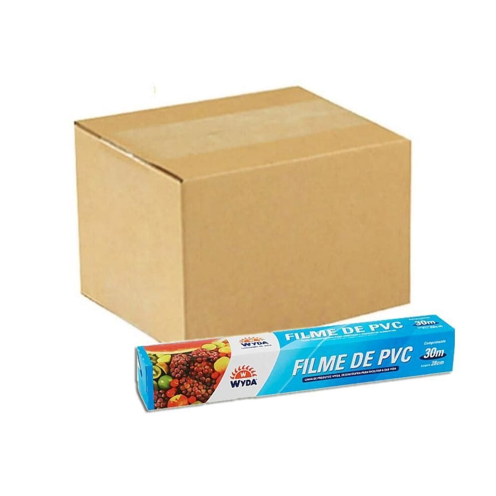 Papel Filme Pvc Bobina Wyda Conservante Alimentar Kit 10
