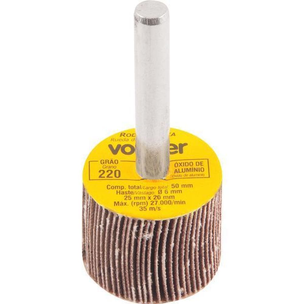 Roda De Lixa 25X20Mm Com Haste G220 Vonder