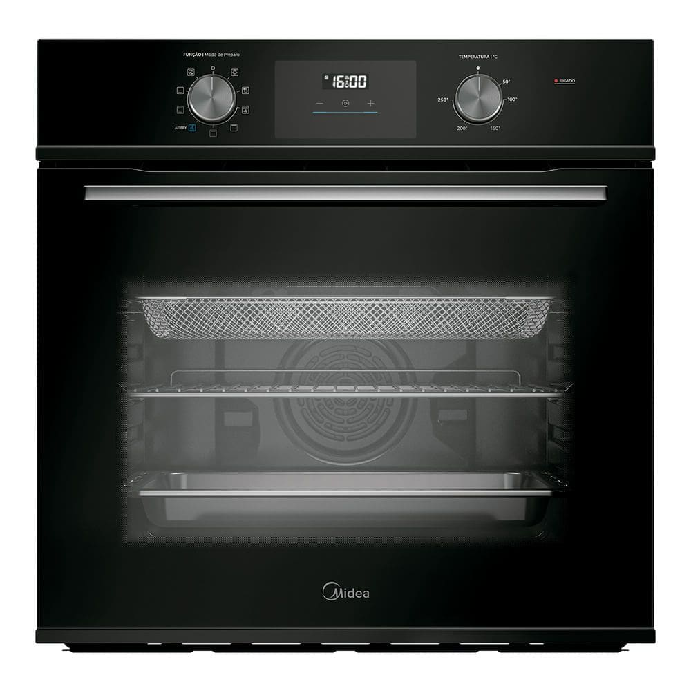 Forno Elétrico de Embutir 80L Digital com Air fryer Midea
