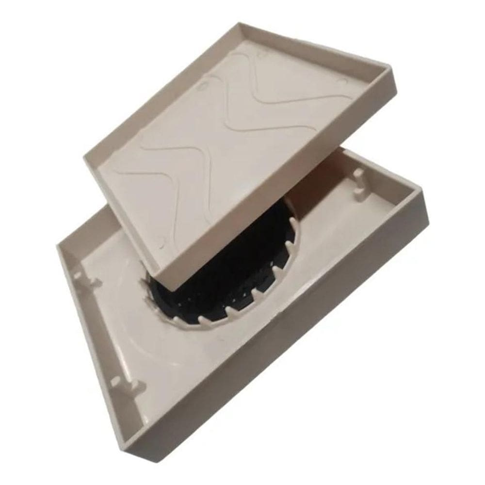 Ralo Oculto 15X15 Invisivel Para Piso Porcelanato Bege