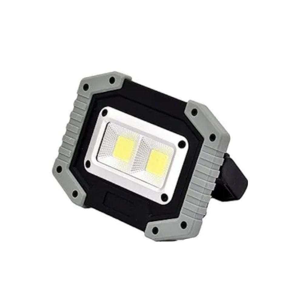 Lanterna Multifuncional Com Bateria Recarregável 8800mah Cinza