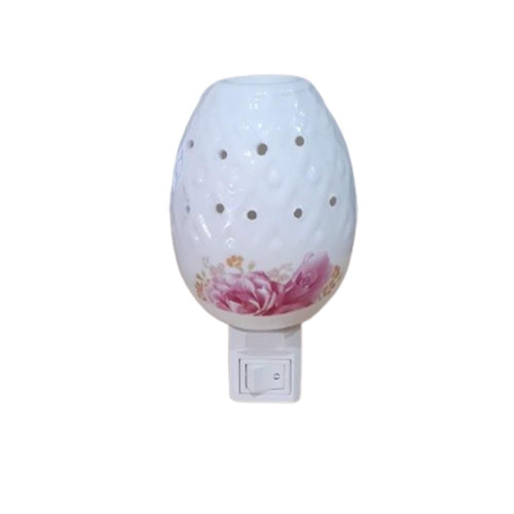 Mini Abajur De Tomada Luminária De Cerâmica Bivolt Difusor